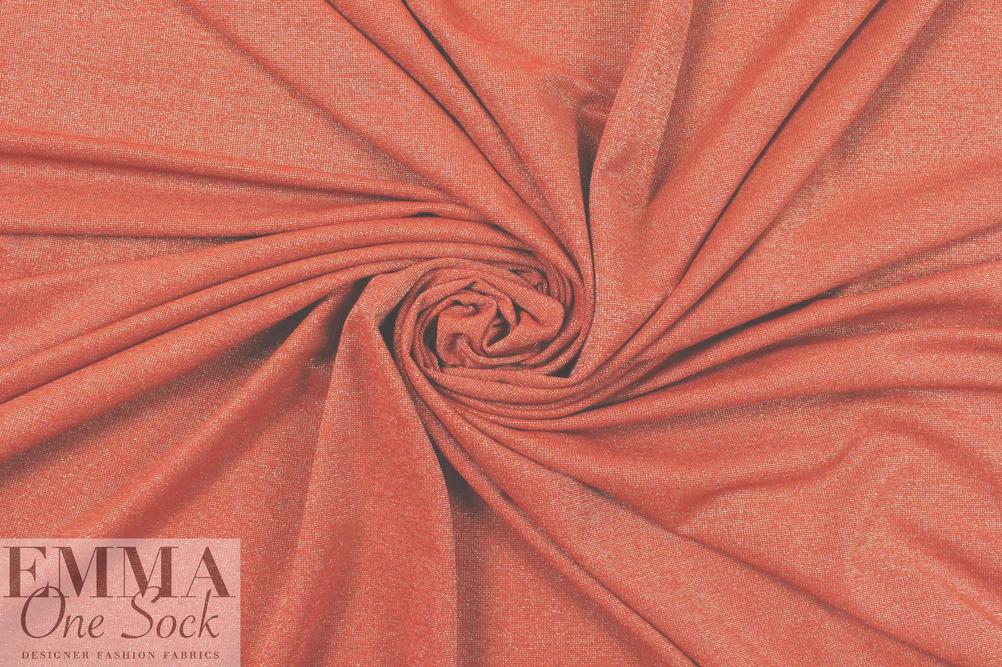 red/gold metallic rayon jersey 4-way 2.5 yd