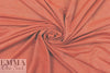 red/gold metallic rayon jersey 4-way 1.625 yd