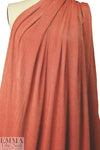red/gold metallic rayon jersey 4-way 1.625 yd