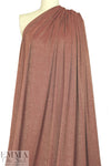 rouge/gold metallic rayon jersey 4-way 2.25 yd