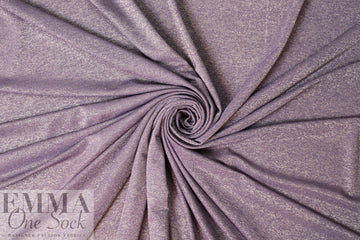 wisteria/gold metallic rayon jersey 4-way 2 yd