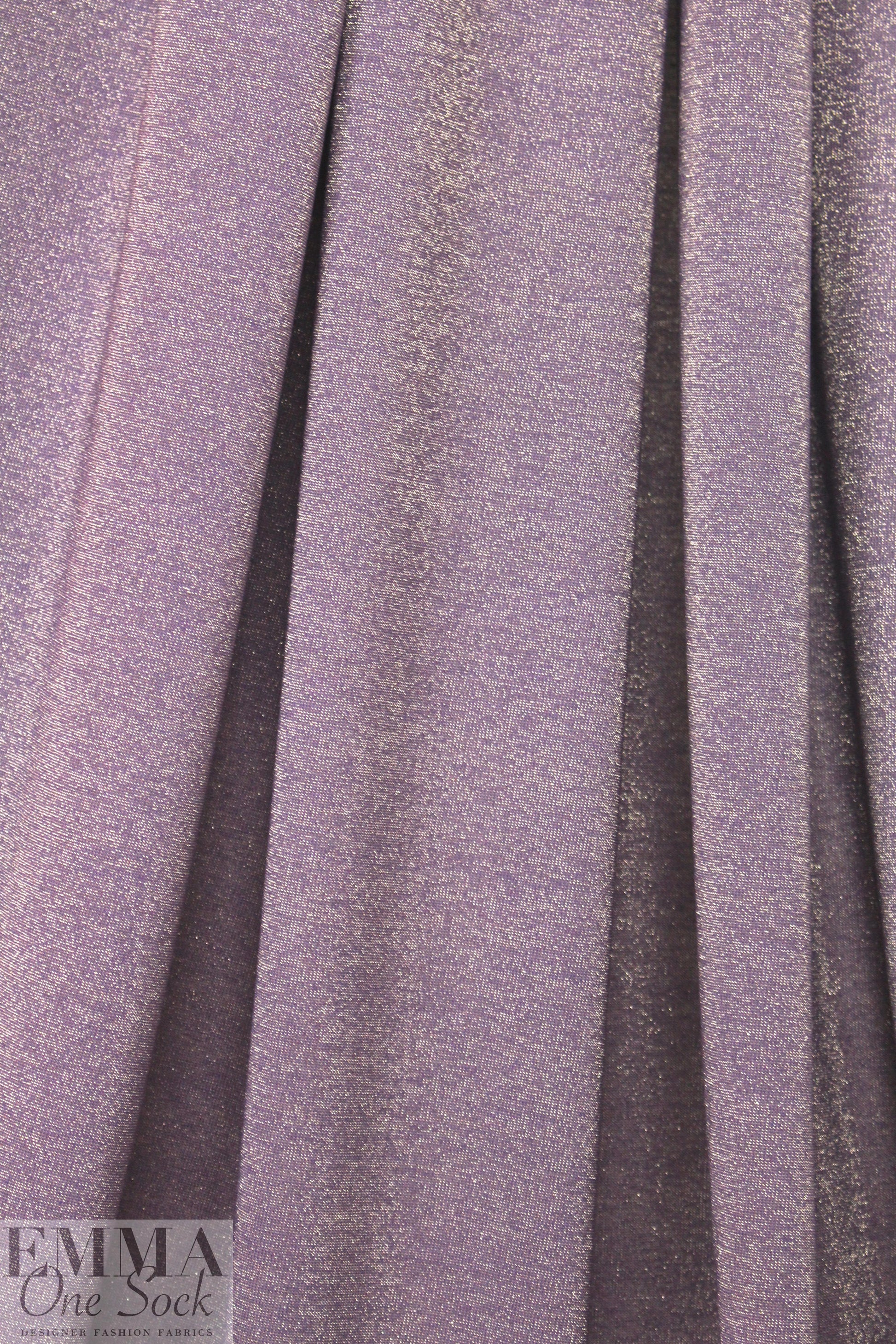 wisteria/gold metallic rayon jersey 4-way