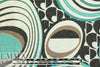 Italian digital viscose metallic knit - 'aquova' 2 yd