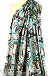 Italian digital viscose metallic knit - 'aquova' 1.875 yd
