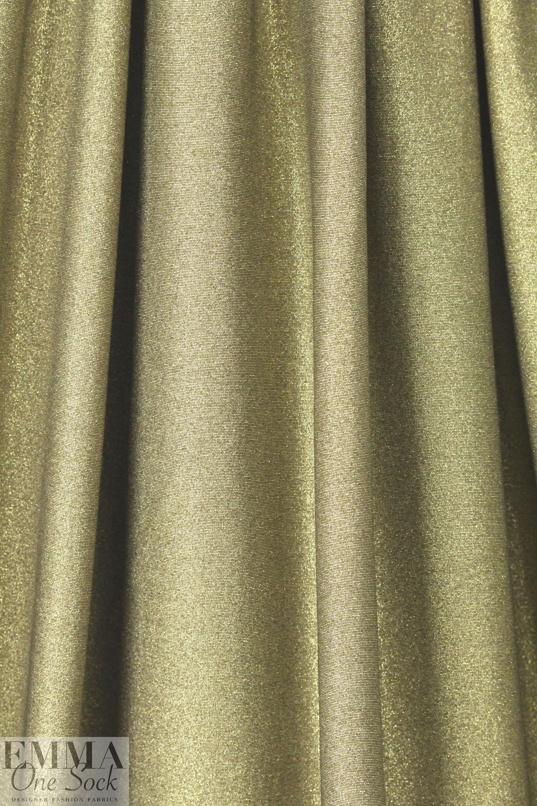 famous designer gold metallic jersey knit