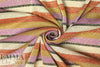 NY designer lavender/chili/gold metallic stripe knit