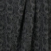 Italian 'concentric' jacquard knit - black/metallic silver 1.75 yds