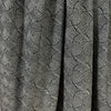Italian 'entwined' jacquard knit - black/dove gray/metallic silver 1.375 yds