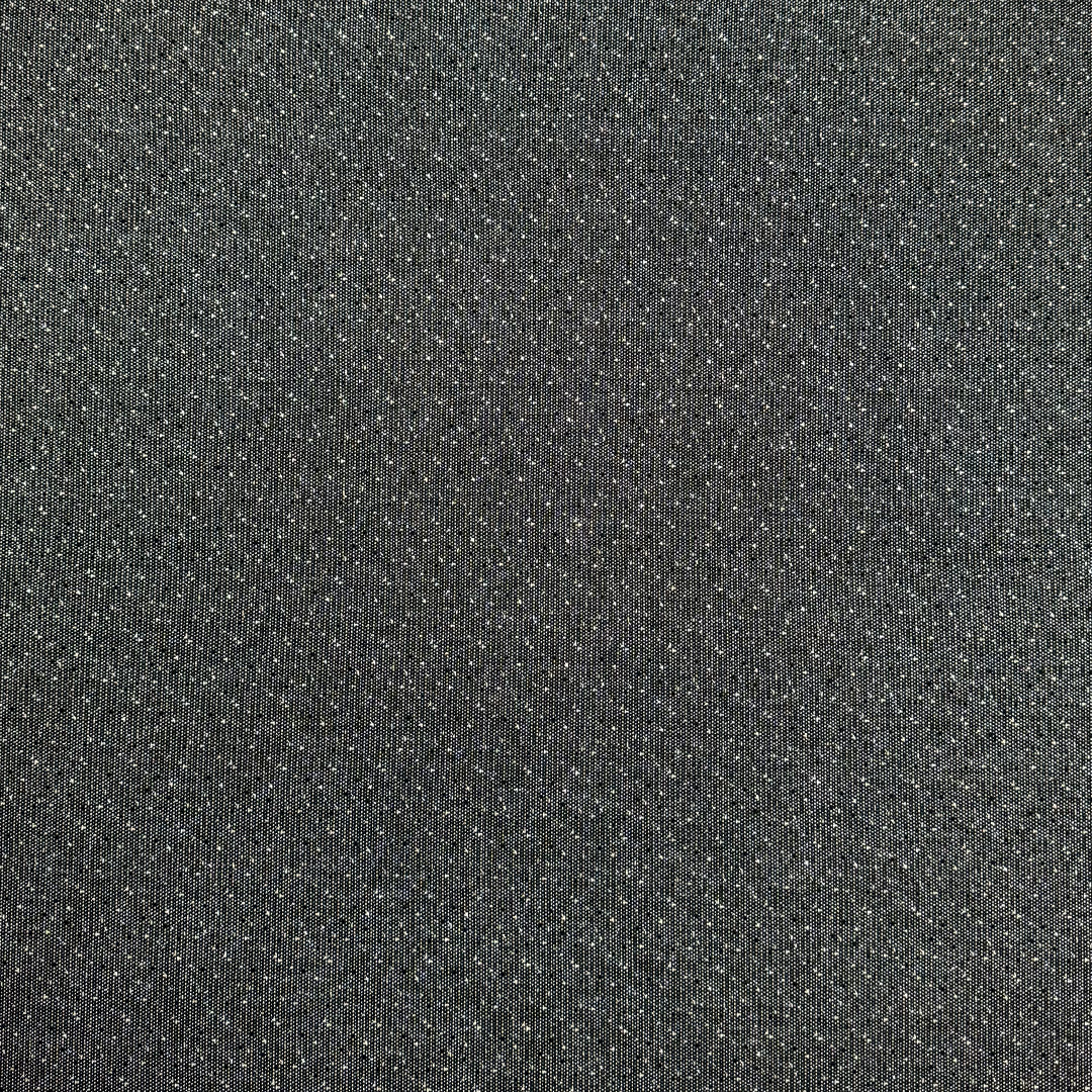 Italian 'tweedy flecks' jacquard knit - black/dove gray/metallic silver 1.125 yds