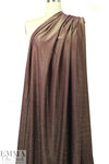 NY designer raisin/gold metallic rayon jersey 4-way