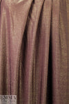 NY designer raisin/gold metallic rayon jersey 4-way