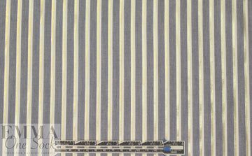 CA designer chambray/gold metallic stripe shirting .75 yds