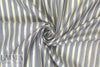 CA designer chambray/gold metallic stripe shirting