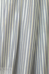 CA designer chambray/gold metallic stripe shirting
