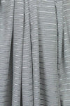 Tah@ri denimy gray/silver metallic stripe shirting