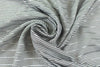 Tah@ri denimy gray/silver metallic stripe shirting