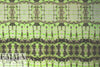 neon tie dye micro-mesh knit - lime/espresso