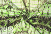 neon tie dye micro-mesh knit - lime/espresso
