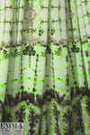 neon tie dye micro-mesh knit - lime/espresso 2 yd