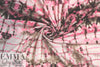 neon tie dye micro-mesh knit - pink/espresso