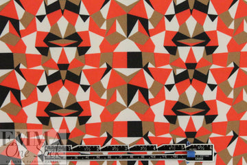 G. Ferre 2-ply microfiber - carmen/toast geo 1 yard