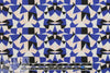 G. Ferre 2-ply microfiber - navy/blush geo