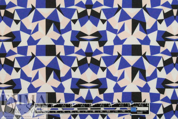 G. Ferre 2-ply microfiber - navy/blush geo