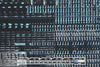 NY designer edgy 'city lights' microfiber stretch woven