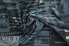 NY designer edgy 'city lights' microfiber stretch woven 1.875 yd