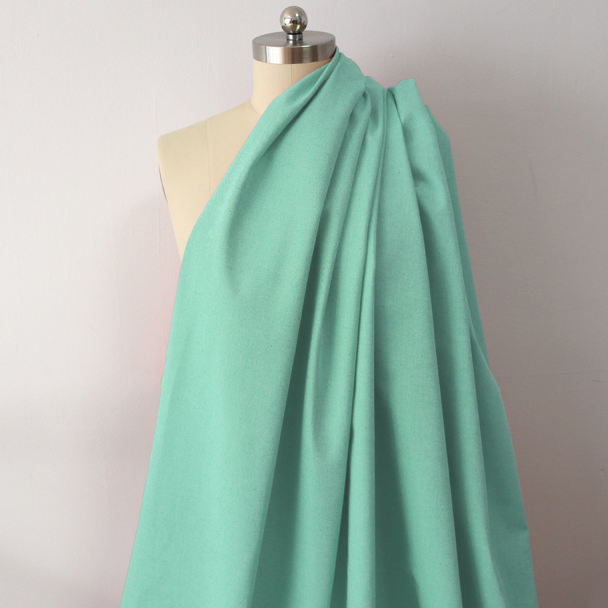 Italian reversible cotton denim - splash