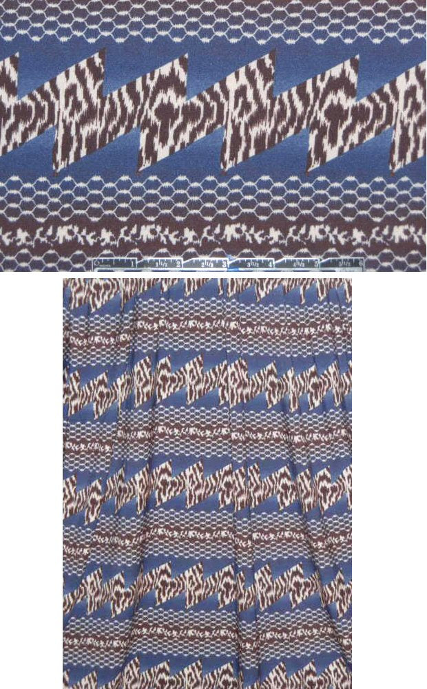 Tamara Me11on denim safari print MODAL knit 1.625 yd