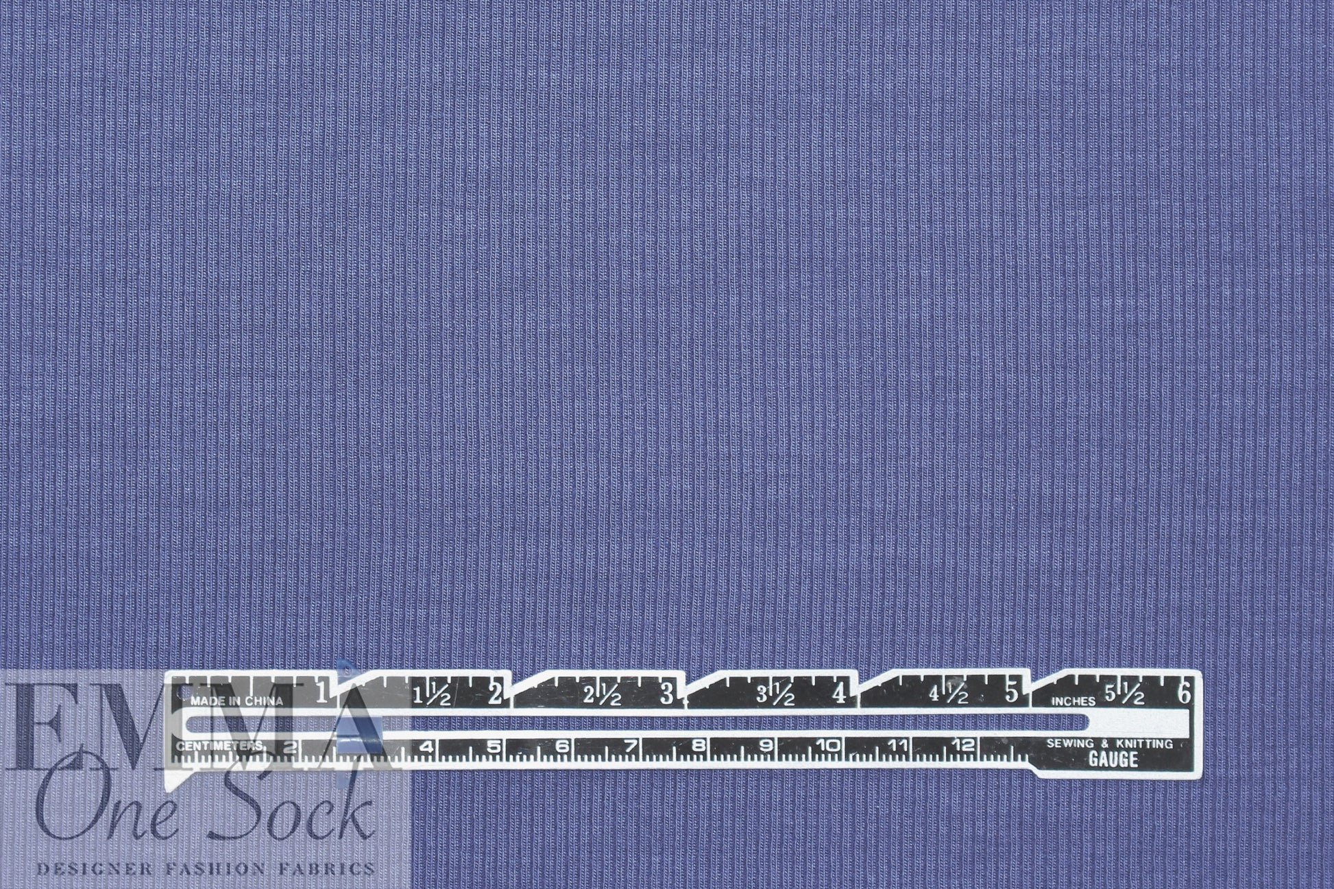 micro-modal 2x1 ribbed knit - soft peri blue 2 yd