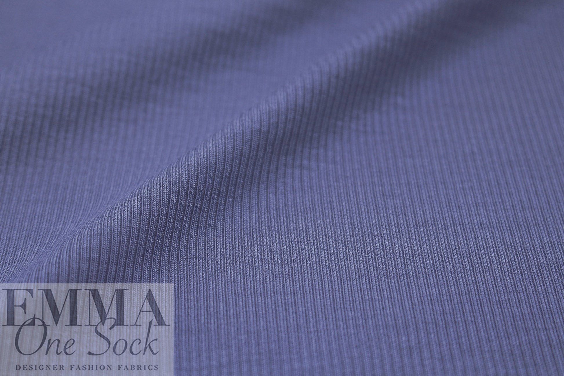 micro-modal 2x1 ribbed knit - soft peri blue 2 yd
