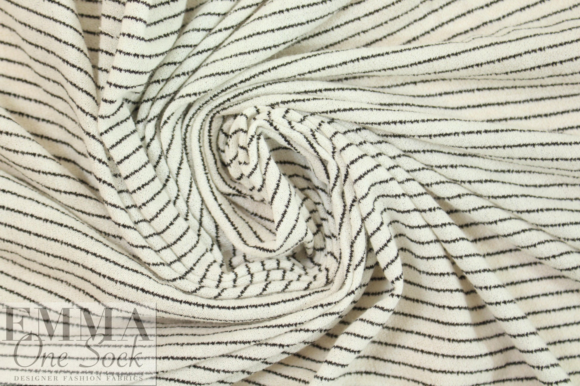 CA designer modal/org. cotton blend striped sweater knit