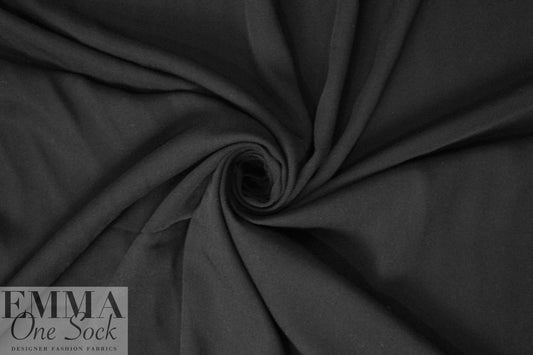 modal/bamboo/tencel drapey woven twill - black 1.125 yds