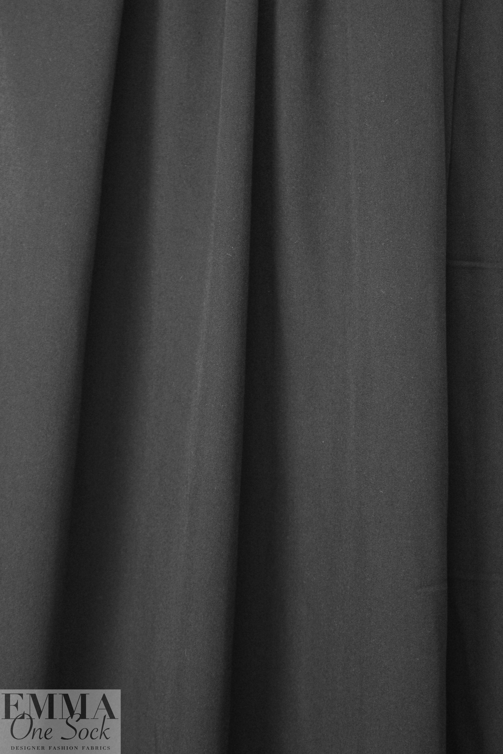 modal/bamboo/tencel drapey woven twill - black 1.75 yds