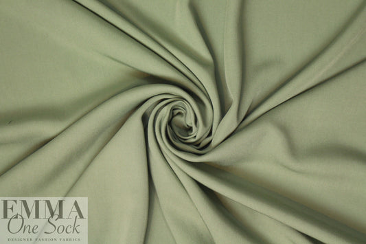 modal/bamboo/tencel drapey woven twill - green tea 1.88 yds