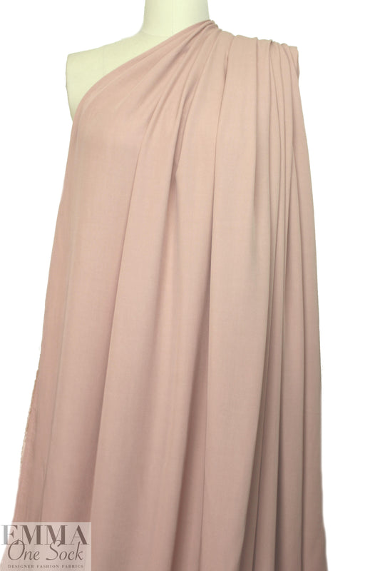 modal/bamboo/tencel drapey woven twill - dusty blush