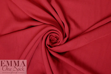 modal/bamboo/tencel drapey woven twill - deep red
