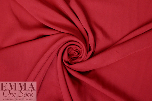 modal/bamboo/tencel drapey woven twill - deep red .75 yds