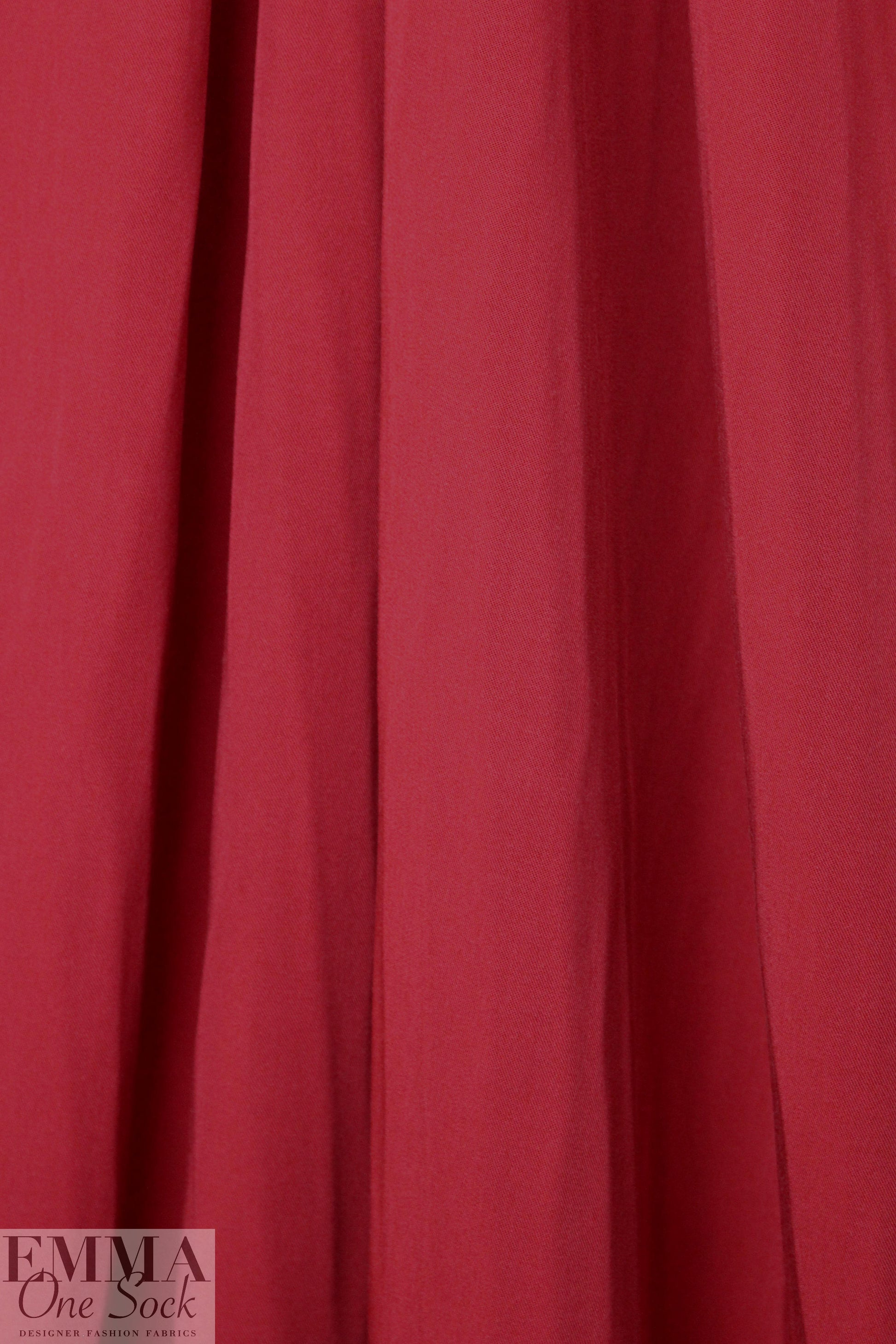 modal/bamboo/tencel drapey woven twill - deep red
