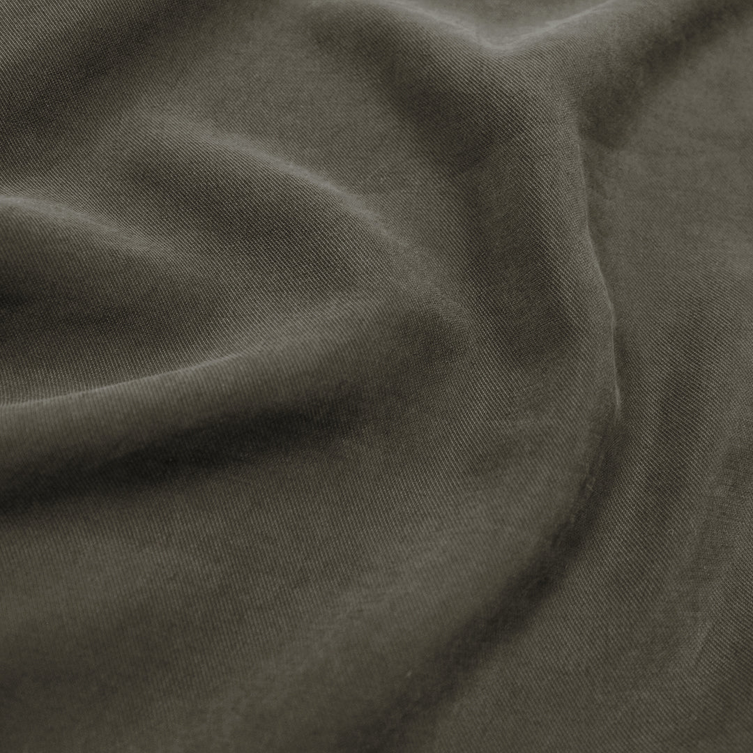 sandwashed modal dressweight twill - dk. taupe 1 yard