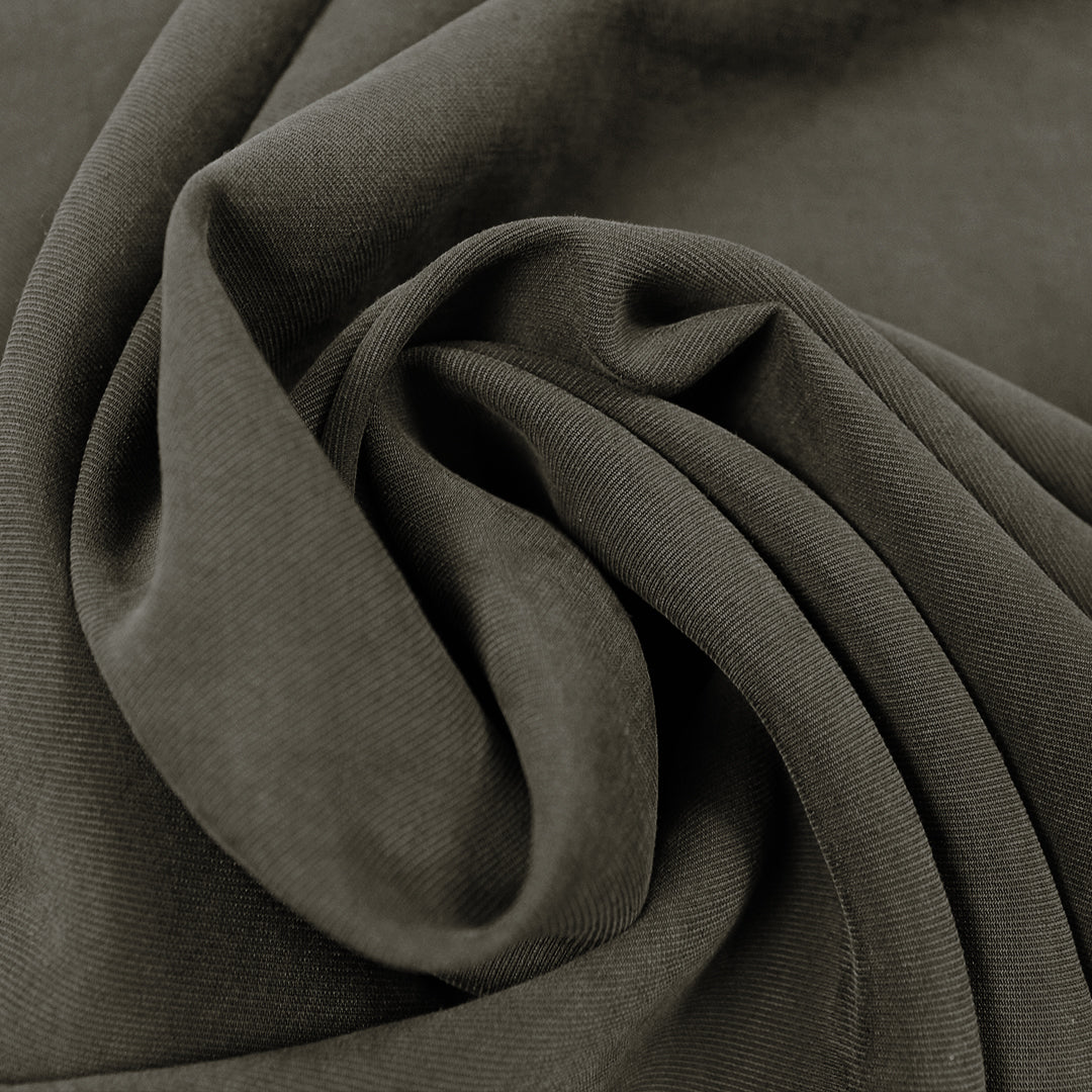 sandwashed modal dressweight twill - dk. taupe 1 yard