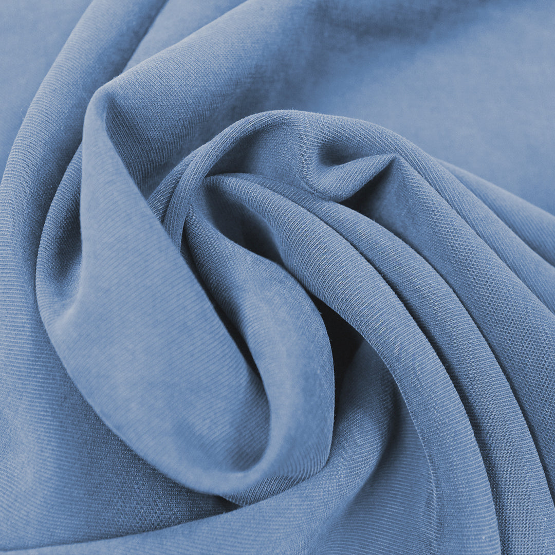sandwashed modal dressweight twill - cornflower 1.375 yds