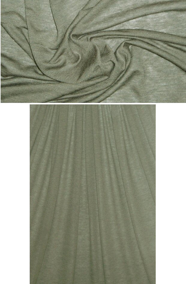 eco-friendly modal/wool featherwt. jersey - seaweed
