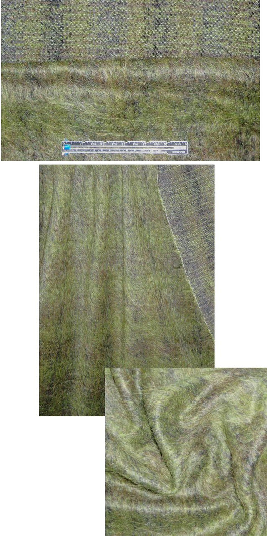 Ca1vin K. doubleface mohair coating - moss