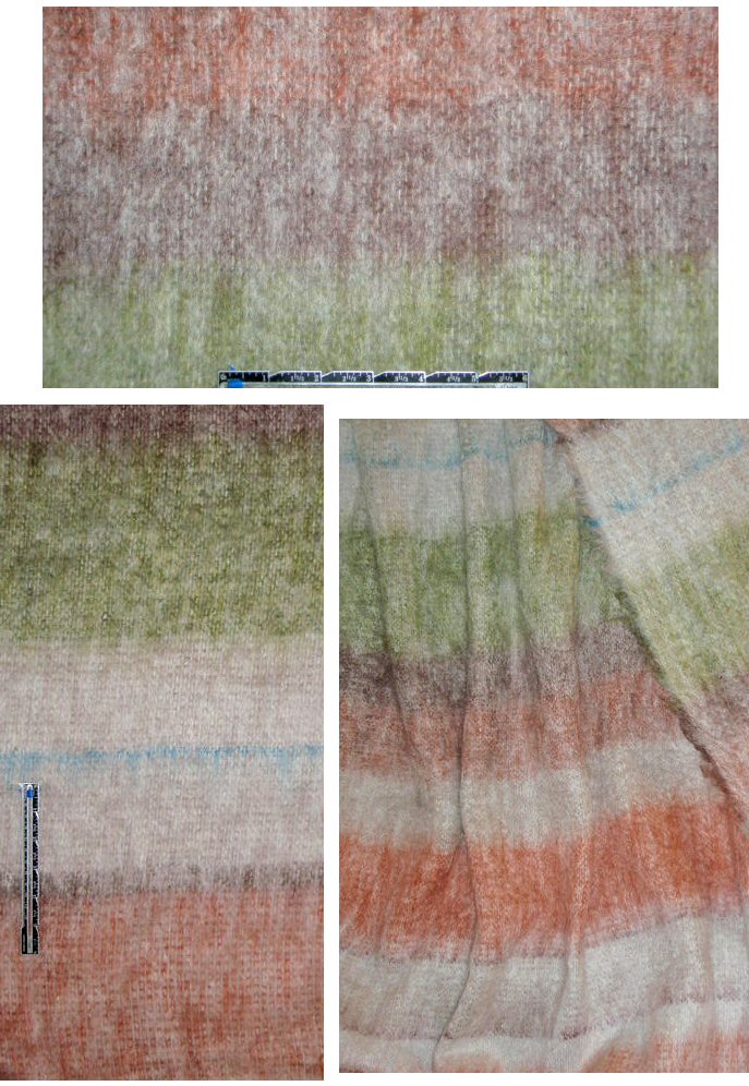 Ca1vin K. doubleface mohair coating - stripe 2.5 yds