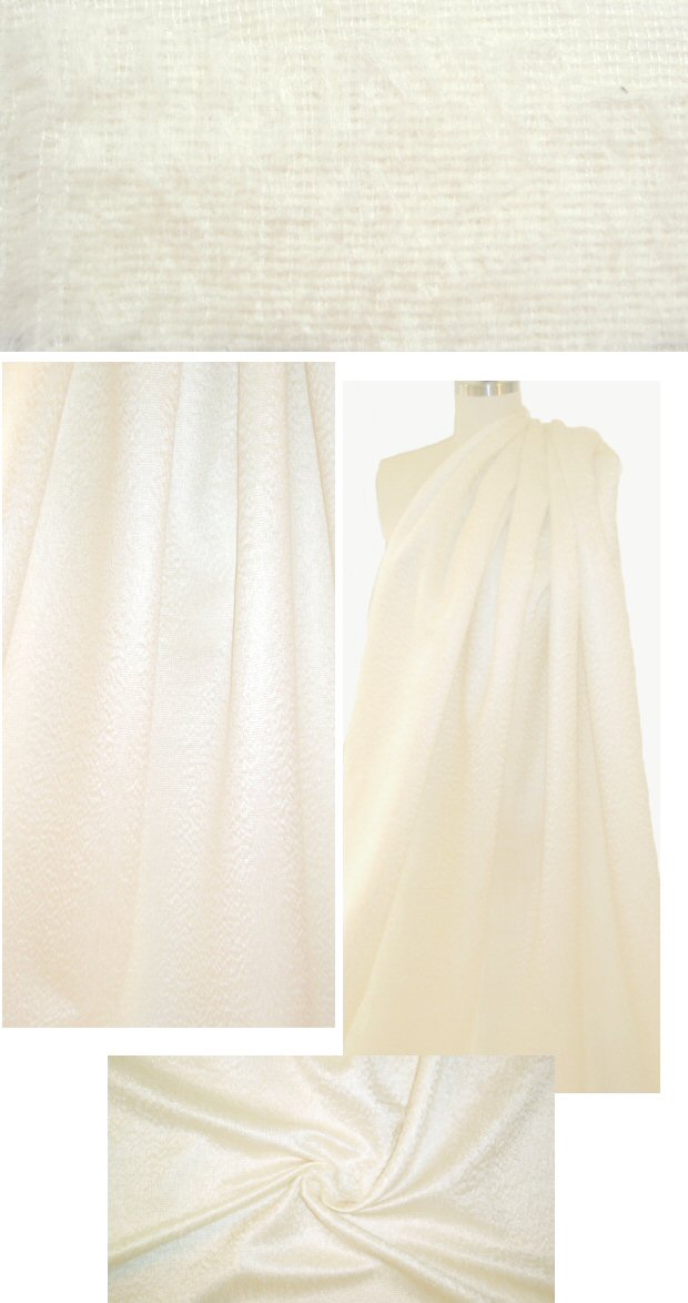 Mi11y Italian wool/mohair coating - vanilla cream 2.5 yd