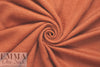 NY designer 'furry' wool blend coating - rusty orange