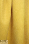 NY designer 'furry' wool blend coating - yellow curry 1.25 yds